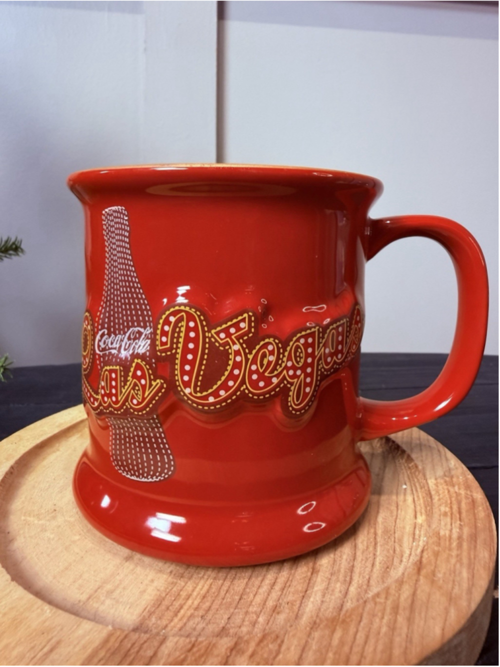 Collectible Coca-Cola Las Vegas Mug 3.75" Tall/ Made In Taiwan/ Excellent